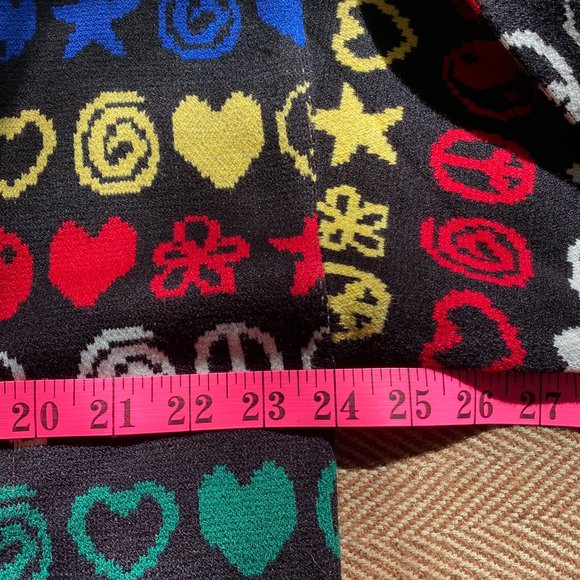 New Yin Yang Peace Sign Sweater Simons XL - Picture 7 of 8